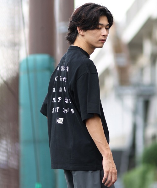 NEW ERA(ニューエラ)の「NEW ERA/ニューエラ 半袖Tシャツ バックプリント オーバーサイズ 14410063/14410064(Tシャツ/カットソー・メンズ・ブラック/ホワイト・M/XL/XXL/L)」の15枚目の写真