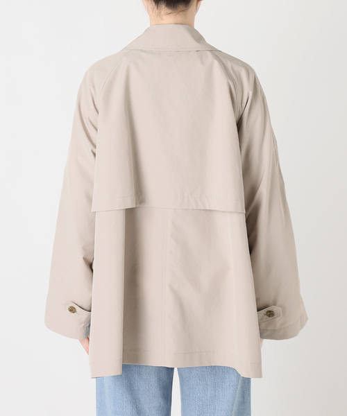 新品未使用　IENAイエナ　ポプリンオーバーショートコート　スプリングコート38 IENA Peポプリンオーバーショートコート ベージュ サイズ38 新品・未