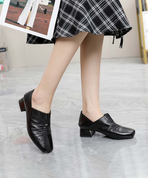 DECADE CLASSIC(ディケイド クラシック)の「【DECADE CLASSIC】シンプルデザインレザーアンクルストラップヒールシューズ(パンプス・レディース・ブラック/ブラウン・23.0cm/24.0cm/25.0cm/23.5cm/24.5cm/22.5cm)」の12枚目の写真