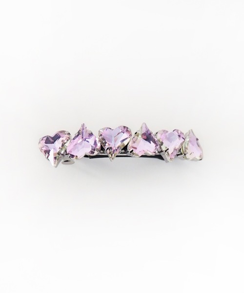 Casselini（キャセリーニ）の「Casselini(キャセリーニ)ハートビジューバレッタ（バレッタ/ヘアクリップ・レディース・ピンク/ブルー/ブラック・FREE）」の7枚目の写真