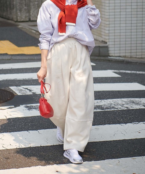 Jines(ジネス)の「ポンチカービーパンツ(その他パンツ・レディース・ブラック/ホワイト・38)」の1枚目の写真