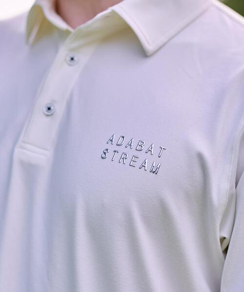 ADABAT STREAM（アダバットストリーム）の「UVカット/接触冷感 ドライタッチ ストレッチ ポロシャツ（ポロシャツ・メンズ・ベージュ/ブラック/ホワイト・46/48/50/52）」の9枚目の写真
