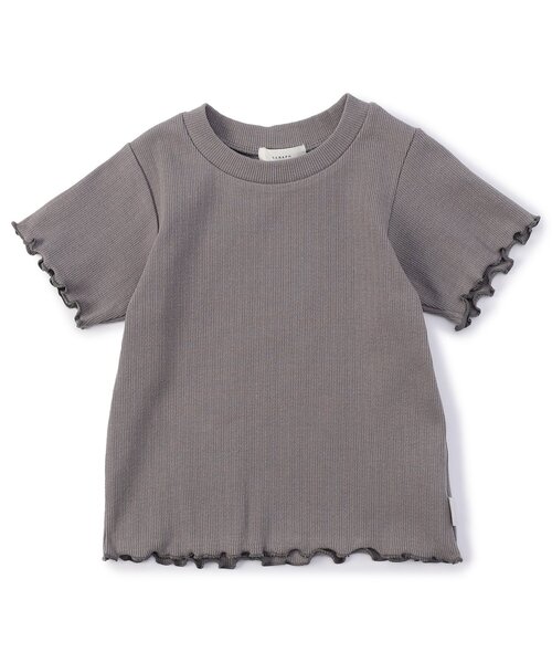 Seraph（セラフ）の「【ジュニア対応】ベーシックリブインナー半袖Tシャツ（Tシャツ/カットソー・キッズ・グレー/オフホワイト/ピンク・100/110/80/130/140/90/120）」の6枚目の写真