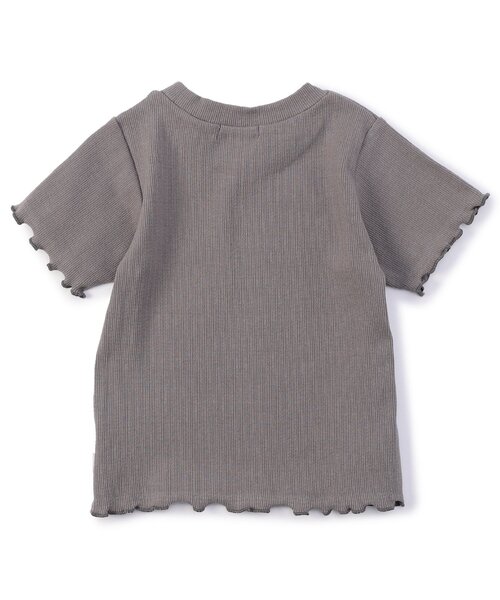 Seraph（セラフ）の「【ジュニア対応】ベーシックリブインナー半袖Tシャツ（Tシャツ/カットソー・キッズ・グレー/オフホワイト/ピンク・100/110/80/130/140/90/120）」の7枚目の写真