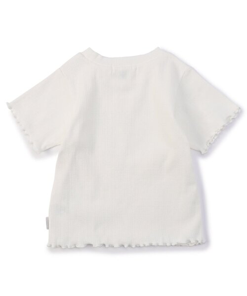 Seraph（セラフ）の「【ジュニア対応】ベーシックリブインナー半袖Tシャツ（Tシャツ/カットソー・キッズ・グレー/オフホワイト/ピンク・100/110/80/130/140/90/120）」の8枚目の写真