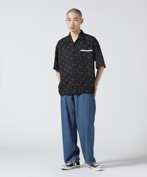 ADANS（アダンス）の「ADANS/アダンス/半袖シャツ（シャツ/ブラウス・レディース・ホワイト/ブラック・F）」の4枚目の写真