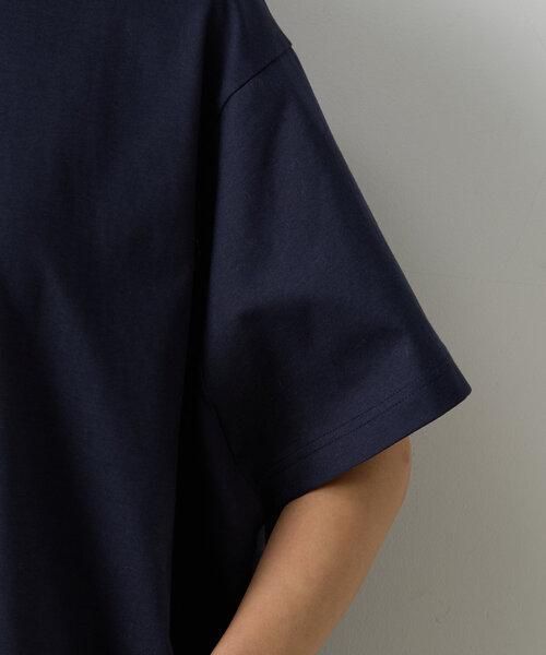 BEARDSLEY（ビアズリー）の「スクエアTee（Tシャツ/カットソー・レディース・ホワイト/ライトグレー/ネイビー・FREE）」の9枚目の写真