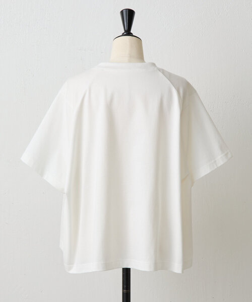 【BEARDSLEY】ビアズリー　白いカットソー　Tシャツ ポイントシアーカットソー（Tシャツ/カットソー）｜BEARDSLEY