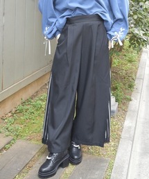axes femme | ストライプ切替ワイドパンツ(その他パンツ)