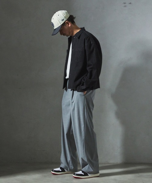 JOURNAL STANDARD relume（ジャーナルスタンダード　レリューム）の「【ZOZO限定】DENIM クロップドL/S（シャツ/ブラウス・メンズ・ネイビー/ブルー/ブラック・XS/S/M/L/XL）」の6枚目の写真