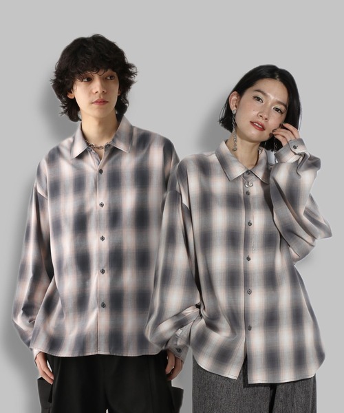 HARE（ハレ）の「【WEB限定】マルチマテリアルアソートTRシャツ(HARE)（シャツ/ブラウス・メンズ・グレー系その他/ブラック/オフホワイト/ブルー/グレー系その他2/ブルー系その他/ホワイト系その他/ブラウン系その他・MEDIUM/SMALL/LARGE）」の5枚目の写真