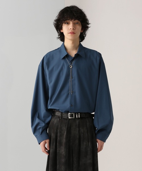 HARE（ハレ）の「【WEB限定】マルチマテリアルアソートTRシャツ(HARE)（シャツ/ブラウス・メンズ・グレー系その他/ブラック/オフホワイト/ブルー/グレー系その他2/ブルー系その他/ホワイト系その他/ブラウン系その他・MEDIUM/SMALL/LARGE）」の7枚目の写真