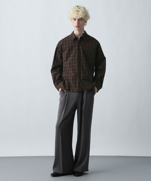 HARE（ハレ）の「【WEB限定】マルチマテリアルアソートTRシャツ(HARE)（シャツ/ブラウス・メンズ・グレー系その他/ブラック/オフホワイト/ブルー/グレー系その他2/ブルー系その他/ホワイト系その他/ブラウン系その他・MEDIUM/SMALL/LARGE）」の17枚目の写真