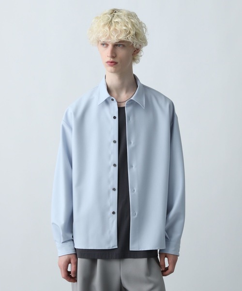 HARE（ハレ）の「【WEB限定】マルチマテリアルアソートTRシャツ(HARE)（シャツ/ブラウス・メンズ・グレー系その他/ブラック/オフホワイト/ブルー/グレー系その他2/ブルー系その他/ホワイト系その他/ブラウン系その他・MEDIUM/SMALL/LARGE）」の21枚目の写真