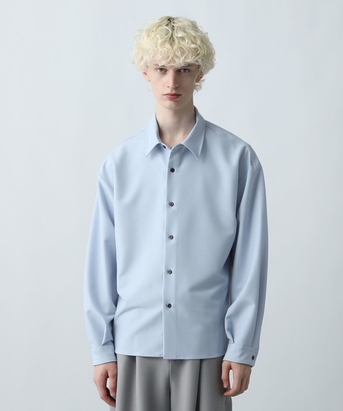 HARE（ハレ）の「【WEB限定】マルチマテリアルアソートTRシャツ(HARE)（シャツ/ブラウス・メンズ・グレー系その他/ブラック/オフホワイト/ブルー/グレー系その他2/ブルー系その他/ホワイト系その他/ブラウン系その他・MEDIUM/SMALL/LARGE）」の22枚目の写真