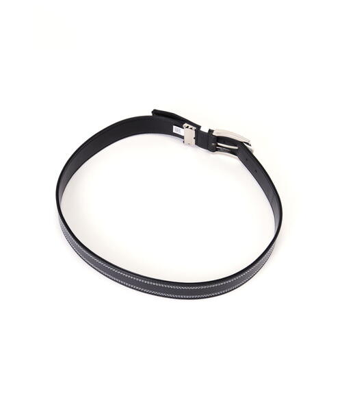 PEARLY GATES(パーリーゲイツ)の「【PEARLY GATES】Wステッチストレッチレザーベルト (UNISEX)(ベルト・レディース・ホワイト/ホワイト系その他/ネイビー・FREE)」の7枚目の写真