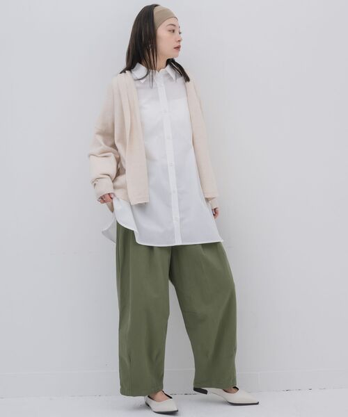 kivi(キヴィ)の「Bigcuffs long shirts(シャツ/ブラウス・レディース・ホワイト系その他/オフホワイト/ブルー・FREE)」の9枚目の写真