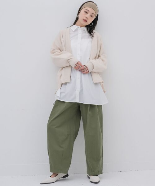 kivi(キヴィ)の「Bigcuffs long shirts(シャツ/ブラウス・レディース・ホワイト系その他/オフホワイト/ブルー・FREE)」の10枚目の写真