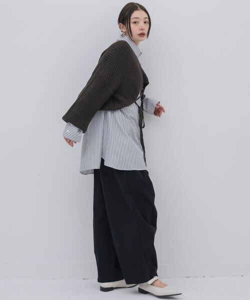 kivi(キヴィ)の「Bigcuffs long shirts(シャツ/ブラウス・レディース・ホワイト系その他/オフホワイト/ブルー・FREE)」の20枚目の写真