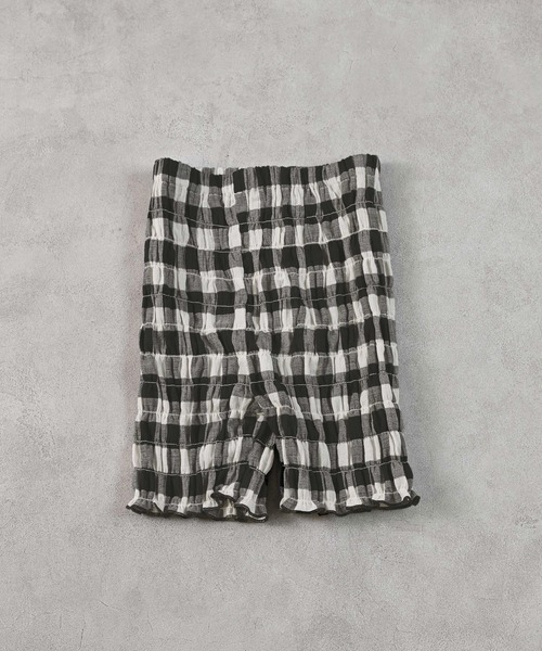 MARKEY'S(マーキーズ)の「ギンガムシャーリングショートパンツ(その他パンツ・キッズ・イエロー/ピンク/ライトグリーン/ブラック・80/90/100/110/120/130/140/150)」の11枚目の写真