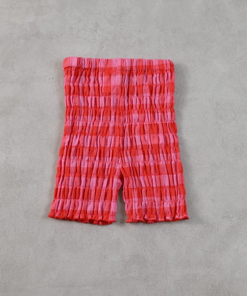 MARKEY'S(マーキーズ)の「ギンガムシャーリングショートパンツ(その他パンツ・キッズ・イエロー/ピンク/ライトグリーン/ブラック・80/90/100/110/120/130/140/150)」の19枚目の写真