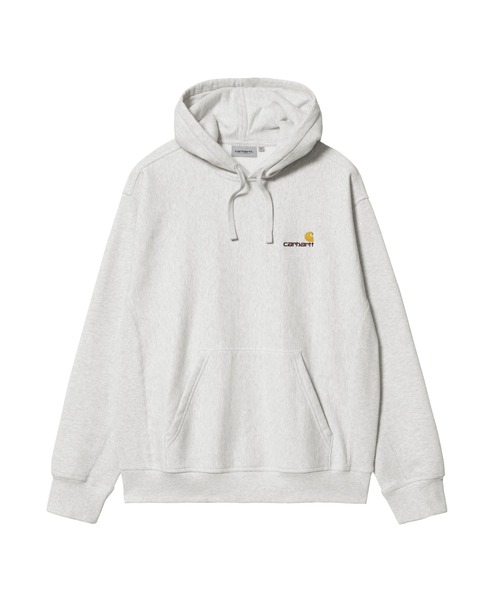 Carhartt WIP(カーハートダブリューアイピー)の「HOODED AMERICAN SCRIPT SWEAT(パーカー・メンズ・ブラック/キナリ/アッシュ/ダークオレンジ/ライトブルー・SMALL/X-LARGE/LARGE/MEDIUM)」の3枚目の写真