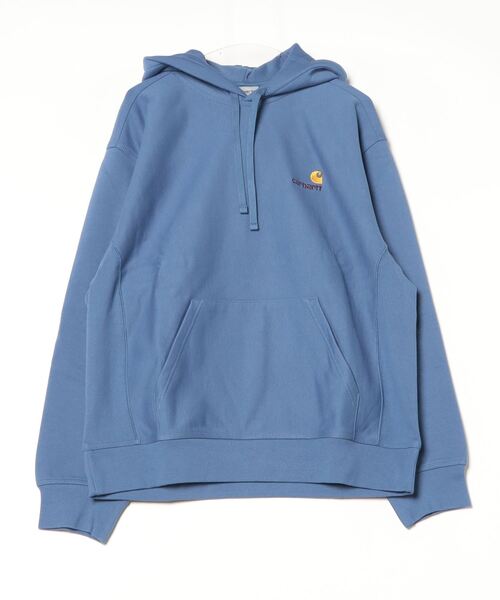 Carhartt WIP(カーハートダブリューアイピー)の「HOODED AMERICAN SCRIPT SWEAT(パーカー・メンズ・ブラック/キナリ/アッシュ/ダークオレンジ/ライトブルー・SMALL/X-LARGE/LARGE/MEDIUM)」の4枚目の写真