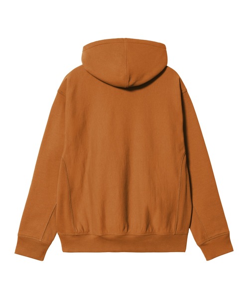 Carhartt WIP(カーハートダブリューアイピー)の「HOODED AMERICAN SCRIPT SWEAT(パーカー・メンズ・ブラック/キナリ/アッシュ/ダークオレンジ/ライトブルー・SMALL/X-LARGE/LARGE/MEDIUM)」の7枚目の写真