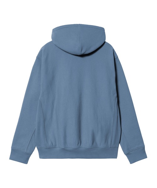 Carhartt WIP(カーハートダブリューアイピー)の「HOODED AMERICAN SCRIPT SWEAT(パーカー・メンズ・ブラック/キナリ/アッシュ/ダークオレンジ/ライトブルー・SMALL/X-LARGE/LARGE/MEDIUM)」の6枚目の写真