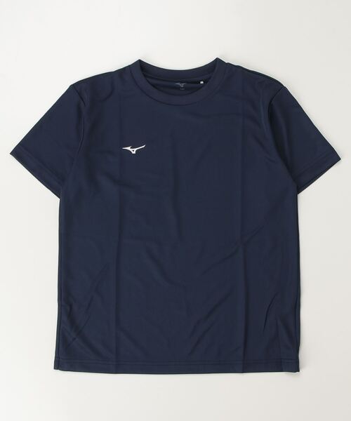 MIZUNO(ミズノ )の「ミズノ ナビドライTシャツ(半袖・丸首・ジュニア)(Tシャツ/カットソー・キッズ・ホワイト/ネイビー/ブラック・130cm/140cm/150cm/160cm)」の1枚目の写真