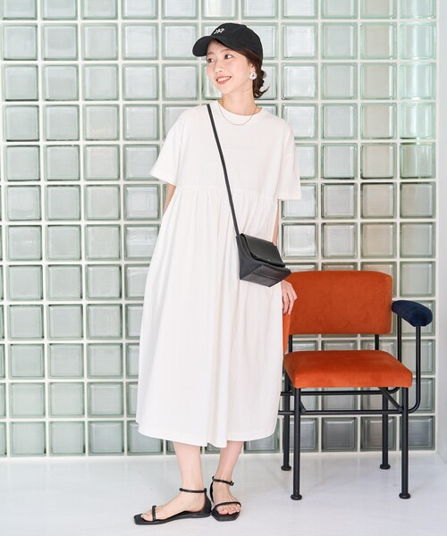 セール】限定展開 ウエスト ギャザー 切り替え ワンピース（ワンピース