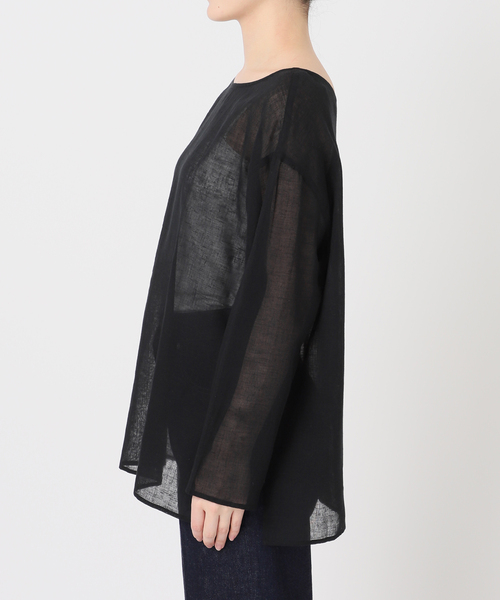 リネンコットンシアープルオーバー（シャツ/ブラウス）｜B.C