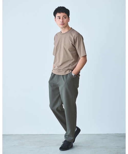 green label relaxing（グリーンレーベルリラクシング）の「【WEB限定】JUST fit ジャケイン T 半袖 Tシャツ カットソー -吸水速乾・抗菌-（Tシャツ/カットソー・メンズ・ライトグレー/ホワイト/ネイビー/モカ/ブラック/ターコイズブルー系・M/S/L/XL）」の19枚目の写真