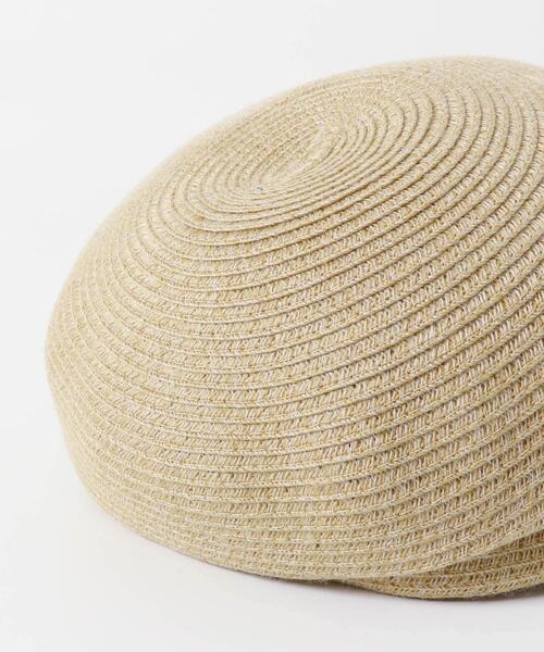 RODE SKO（ロデスコ）の「洗えるたためるキャスケット（キャスケット・レディース・ナチュラル/ブラック・FREE）」の7枚目の写真