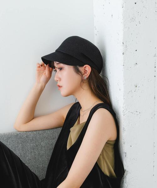 RODE SKO（ロデスコ）の「洗えるたためるキャスケット（キャスケット・レディース・ナチュラル/ブラック・FREE）」の11枚目の写真