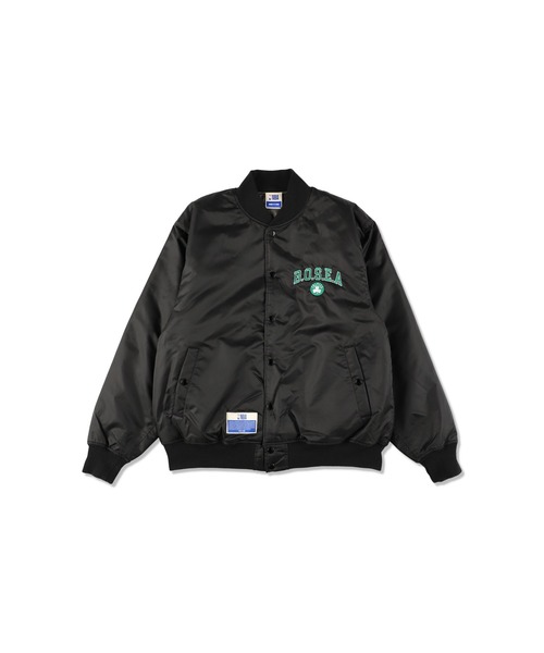 NBA（エヌビーエー）の「NBA BOSTON x WDS Stadium Jacket（スタジャン・メンズ・ブラック・L）」の2枚目の写真