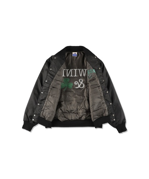 NBA（エヌビーエー）の「NBA BOSTON x WDS Stadium Jacket（スタジャン・メンズ・ブラック・L）」の5枚目の写真