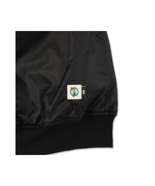 NBA（エヌビーエー）の「NBA BOSTON x WDS Stadium Jacket（スタジャン・メンズ・ブラック・L）」の3枚目の写真