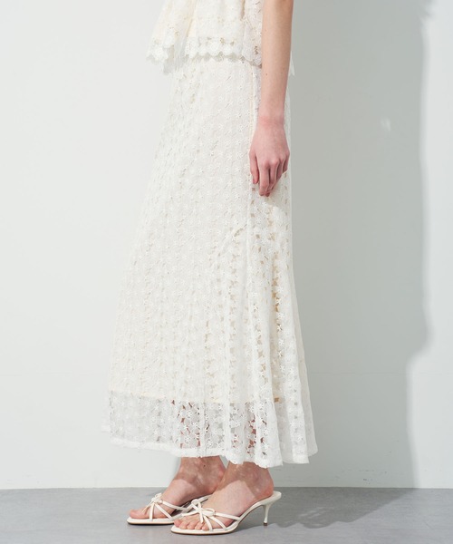 DEICY MECOUTURE ケミカルレースマーメイドスカート ケミカルレース