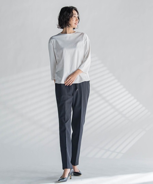 セール】【WEB限定】シェルタリングテーパードパンツ≪洗濯機で洗える