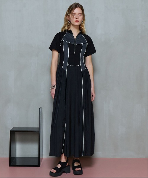 Zip Up Volume Dress/ジップアップボリュームワンピース【MAISON