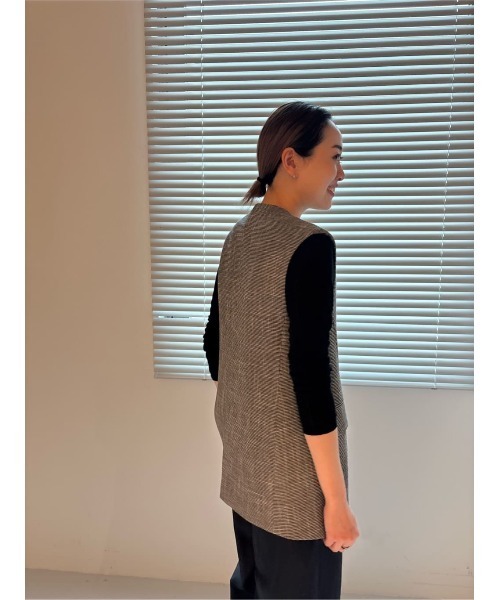 COLUMN コラム ジレ ベスト ウールカシミヤニット フリースジレ 38 cuc904-281.jpg