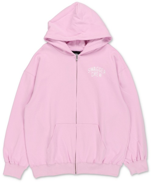 SWAGGER（スワッガー）の「【SWAGGER CREW/スワッガークルー】ストリートロゴジップパーカー（パーカー・メンズ・ピンク/カーキ/アッシュグレー/ブラック・ONESIZE）」の12枚目の写真