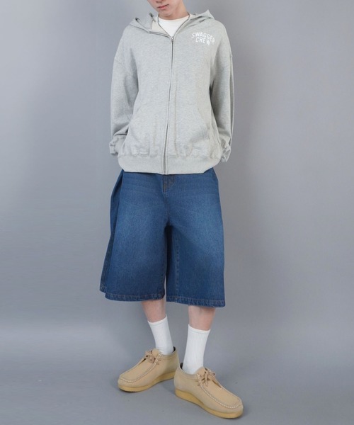 SWAGGER（スワッガー）の「【SWAGGER CREW/スワッガークルー】ストリートロゴジップパーカー（パーカー・メンズ・ピンク/カーキ/アッシュグレー/ブラック・ONESIZE）」の19枚目の写真