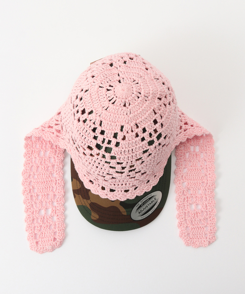 セール】【irojikake/イロジカケ】 Crochet cap IG25SSHT13（キャップ