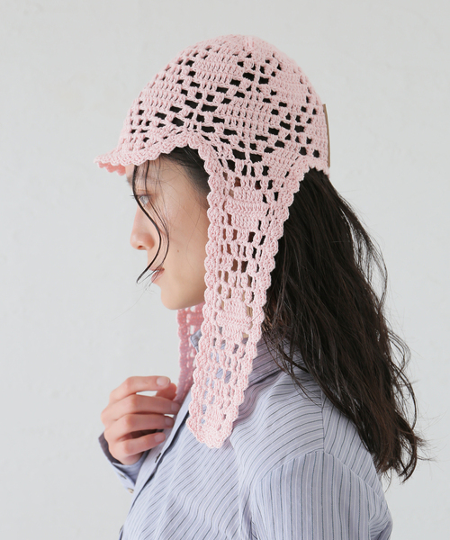 セール】【irojikake/イロジカケ】 Crochet cap IG25SSHT13（キャップ