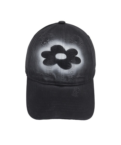 Figments（フィグメンツ）の「フェードフラワーCAP（キャップ・レディース・ブラック/ホワイト・FREE）」の3枚目の写真