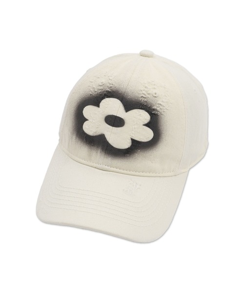 Figments（フィグメンツ）の「フェードフラワーCAP（キャップ・レディース・ブラック/ホワイト・FREE）」の12枚目の写真