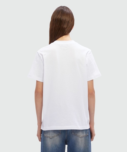 MSGM(エムエスジーエム)の「MSGM ROPEロゴ Tシャツ(Tシャツ/カットソー・レディース・ホワイト/ブラック・S/M)」の4枚目の写真