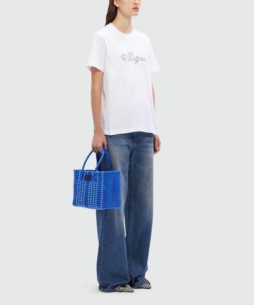 MSGM(エムエスジーエム)の「MSGM ROPEロゴ Tシャツ(Tシャツ/カットソー・レディース・ホワイト/ブラック・S/M)」の5枚目の写真